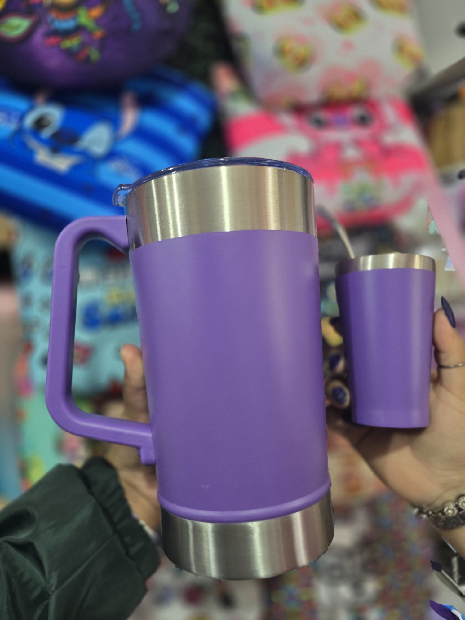 Jarra Acero 2 Lt +vaso y Bombilla - Imagen 5