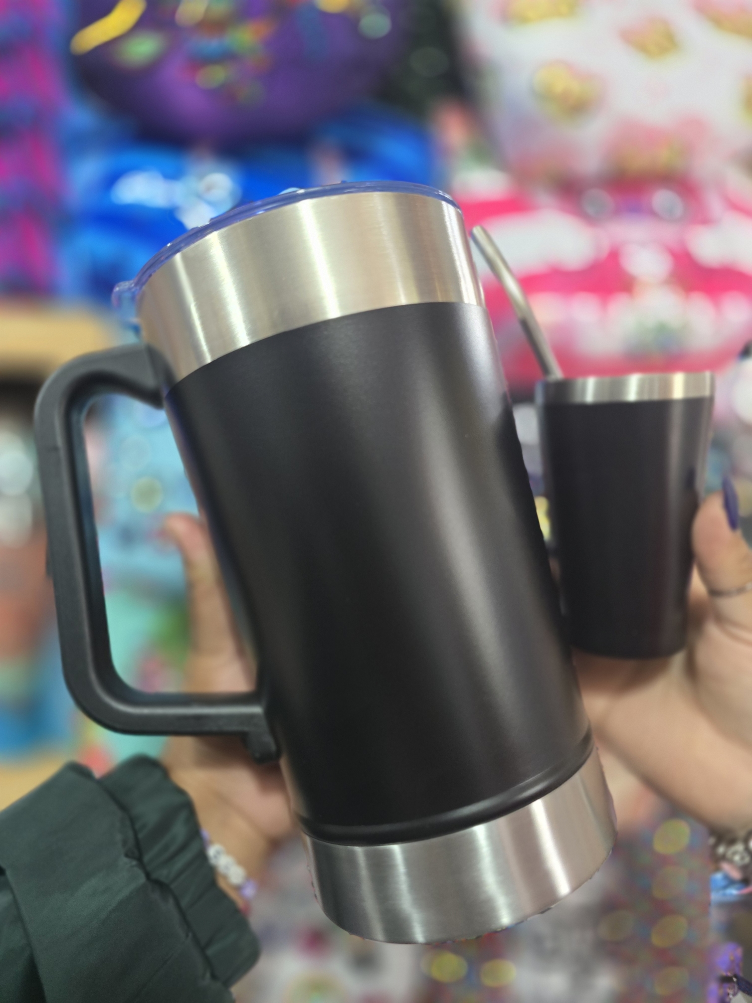 Jarra Acero 2 Lt +vaso y Bombilla - Imagen 6
