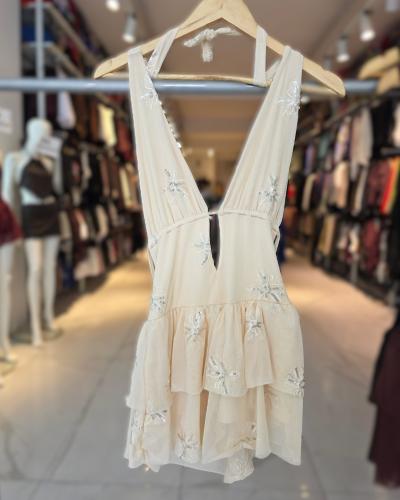Vestido con Short Marilyn de Tul Bordado Lentejuela