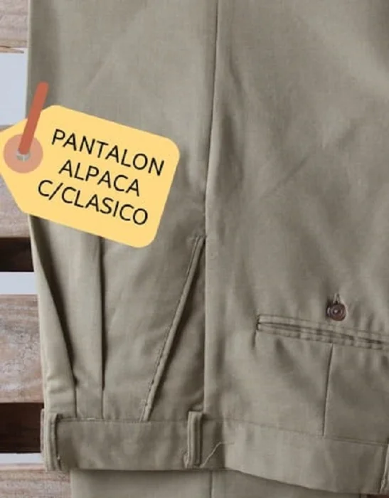 Pantalon de Alpaca Muy Fino Bien de Vestir Corte Clasico