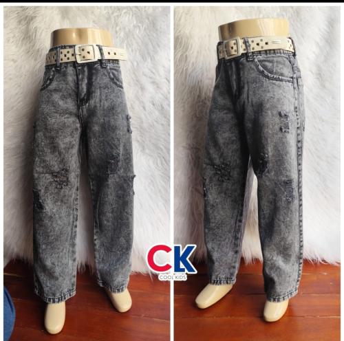 Baggy Gris Nevado C/roturas Nene