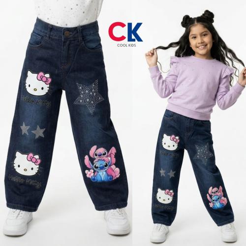 Jean Baggy Azul C/recortes Nene