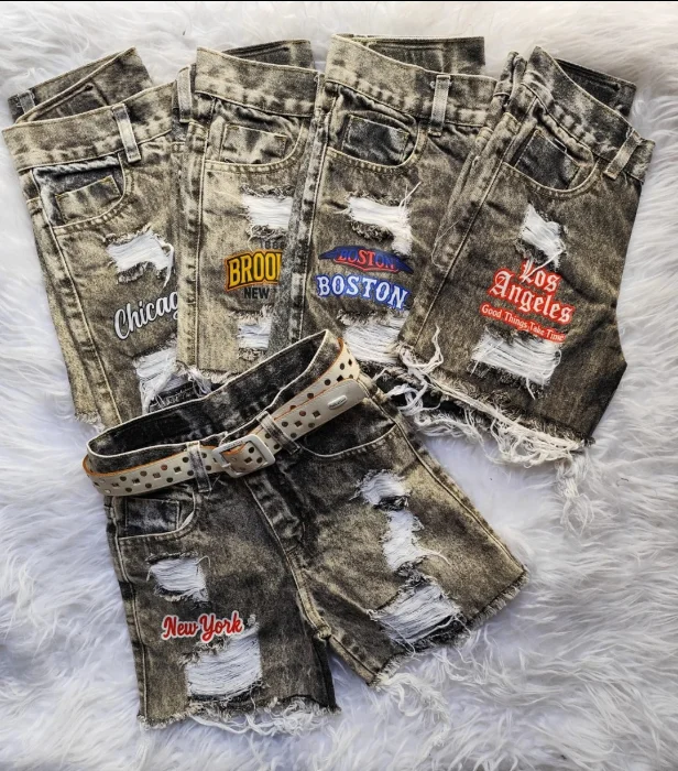 Bermudas Mom de Nene C/roturas Estampado