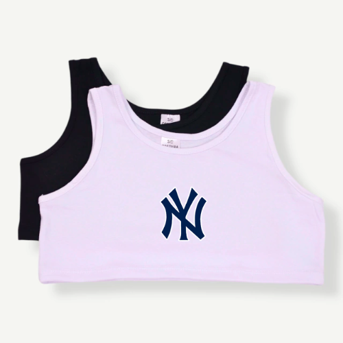 Top Ny de Algodon Peinado