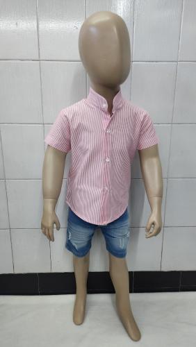 Camisas Rayada de Bebé Cuello Mao - Miniatura 3