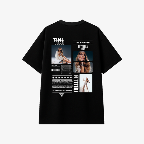 Remera Tini "adulto"  Overisize Algodon Peinado