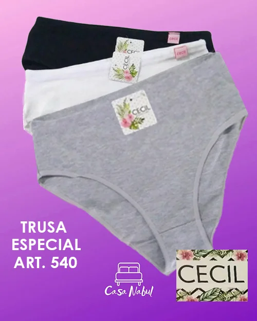 Bombacha Trusa Posta Parto con Refuerzo Especial Algodon y Lycra Cecil