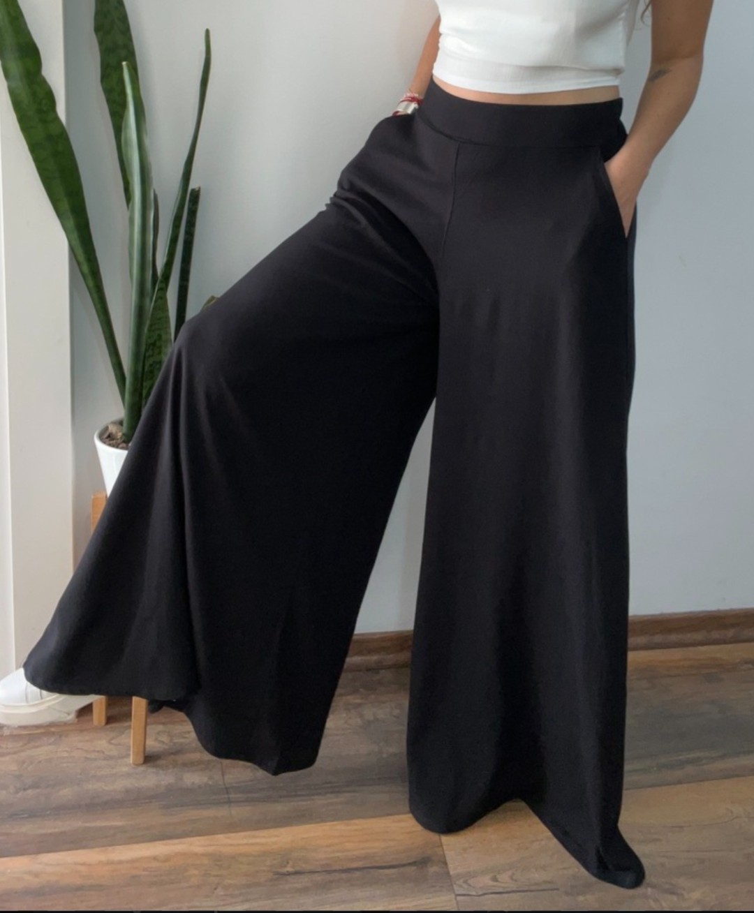 Maxi Palazo de Lino Premium con Spandex - Imagen 3
