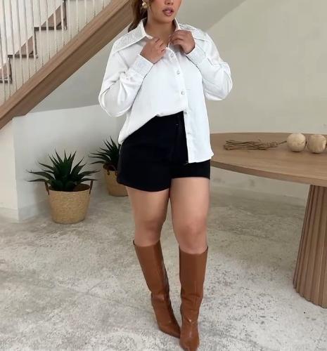 Camisa Seda Fría Stras - Miniatura 2