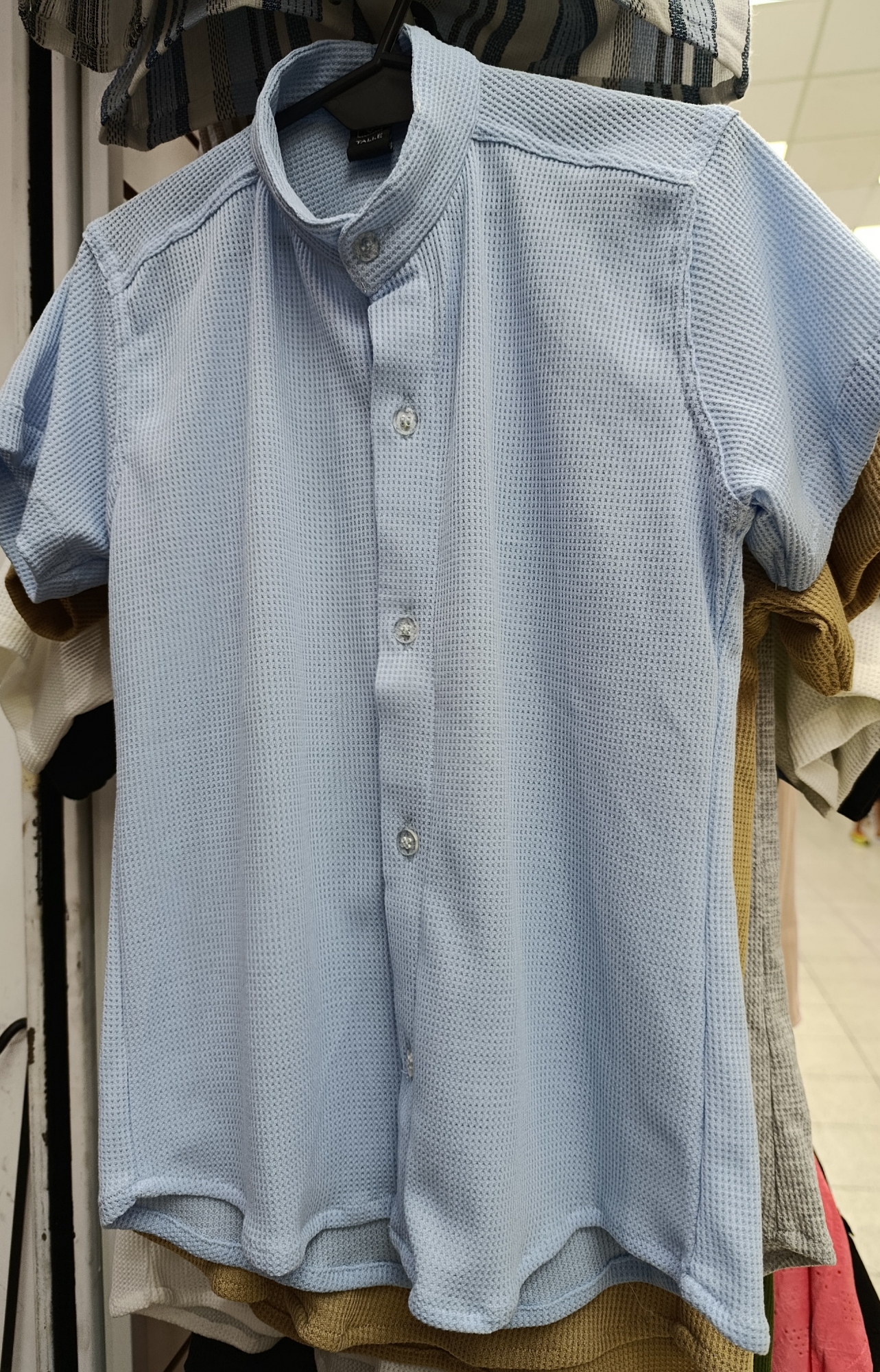 Camisa Wafle Manga Corta - Imagen 2