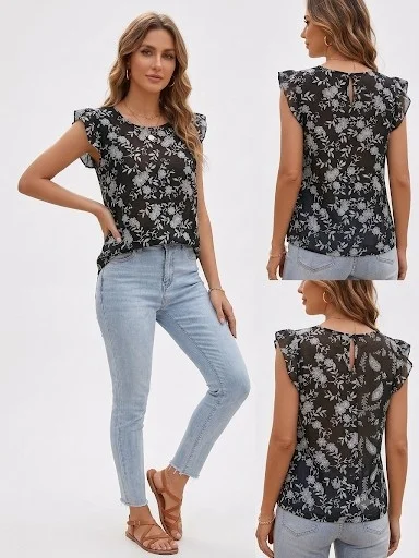 Blusa de Lino Cey Estampado