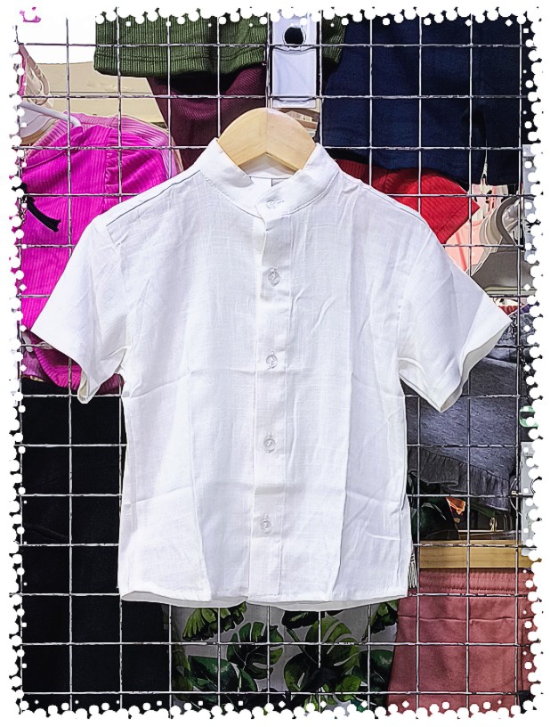 Camisa de Lino Cuello Mao de Niño - Imagen 2