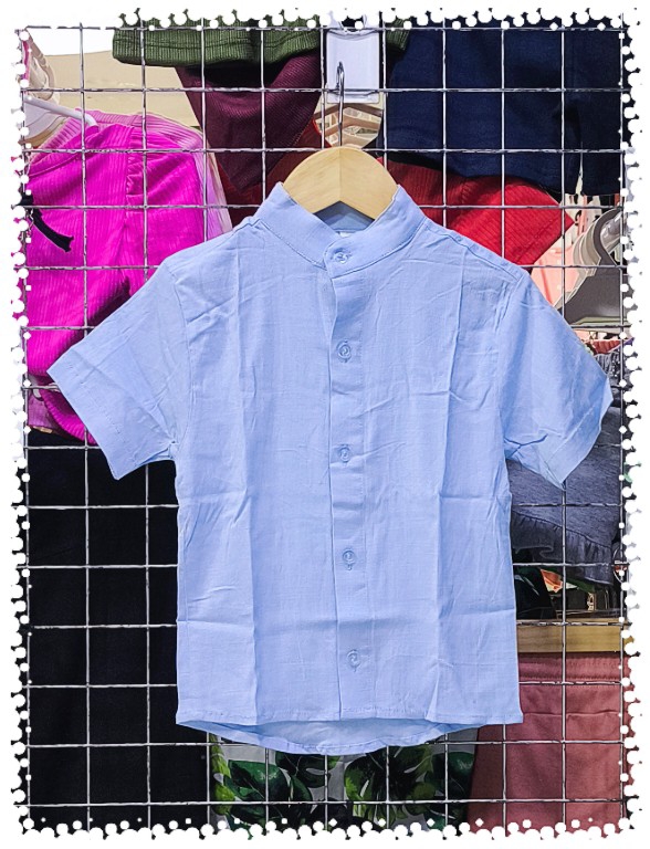 Camisa de Lino Cuello Mao de Niño - Imagen 3