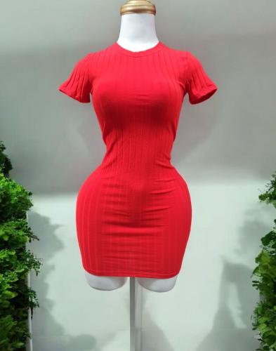 Vestido Cuello Redondo