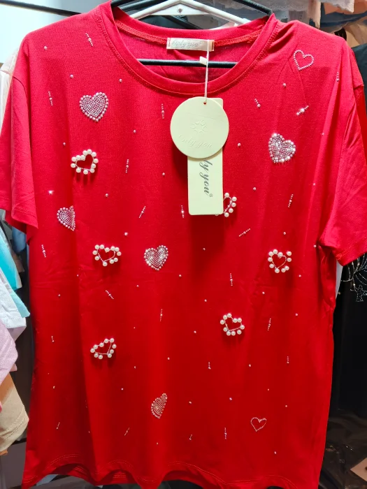 Remeras con Brillos Importadas