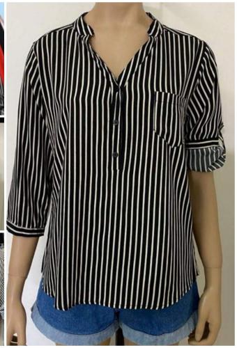 Camisa Cuello Mao Premium