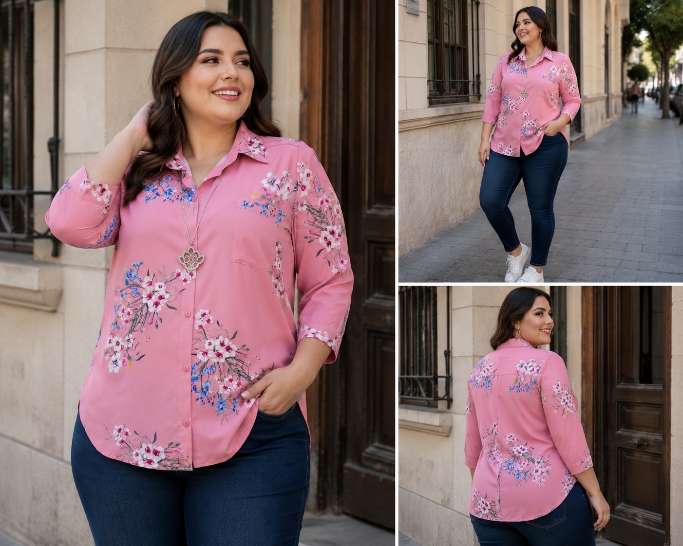 Camisas Estampadas Mangas 3/4 - Imagen 2