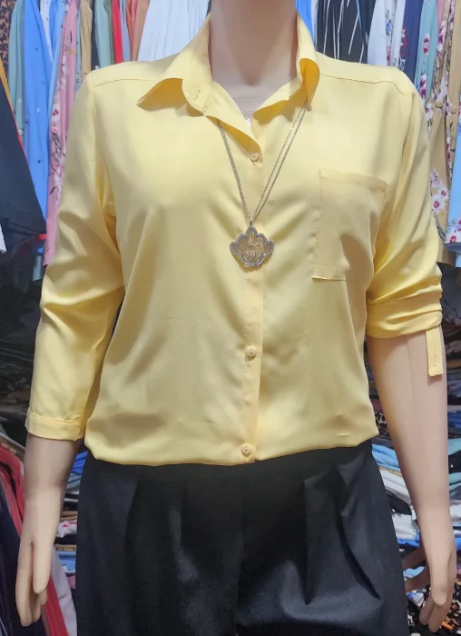 Camisas Lisas Mangas 3/4