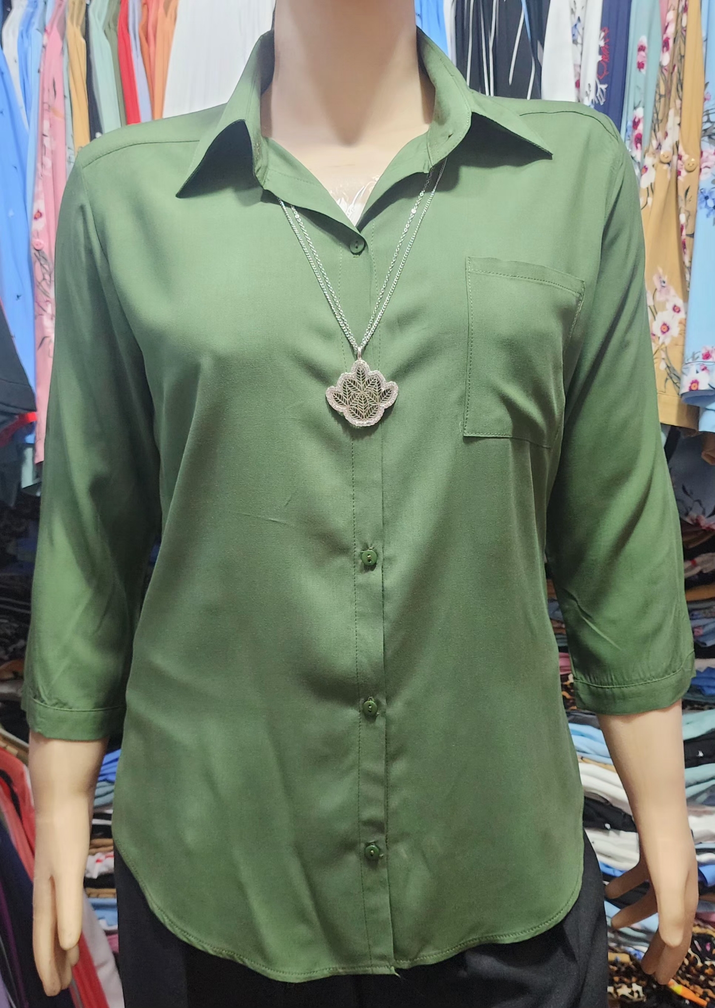 Camisas Lisas Mangas 3/4 - Imagen 3
