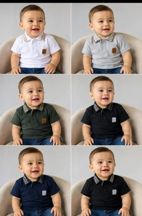 Chombas de Pique con Cuello Guardapampa Bebes