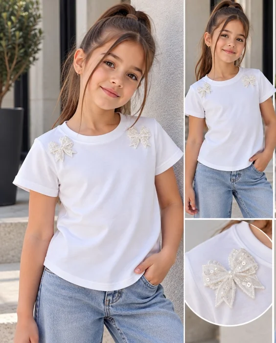 Remera Moñitos - Modal Viscosa
