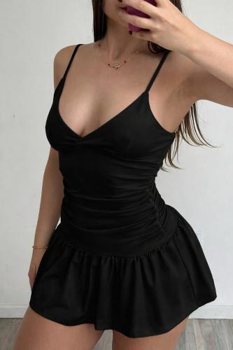 Vestido Volados Bretel