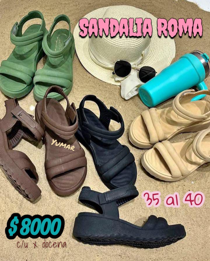 Sandalia Roma Dama Ojota - Imagen 2