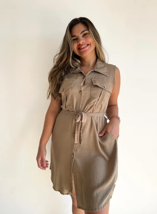 Vestido Camisa Musculosa