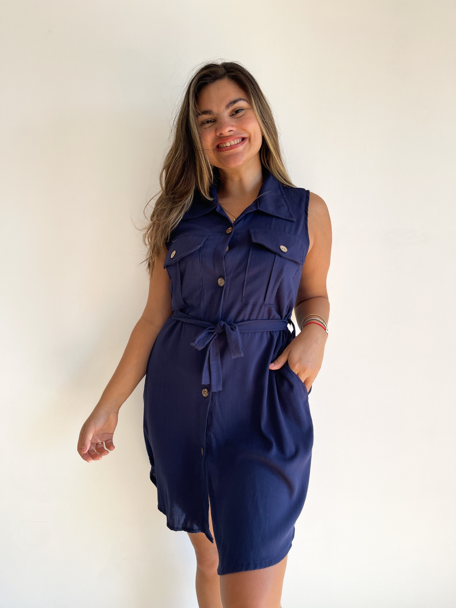 Vestido Camisa Musculosa - Imagen 3