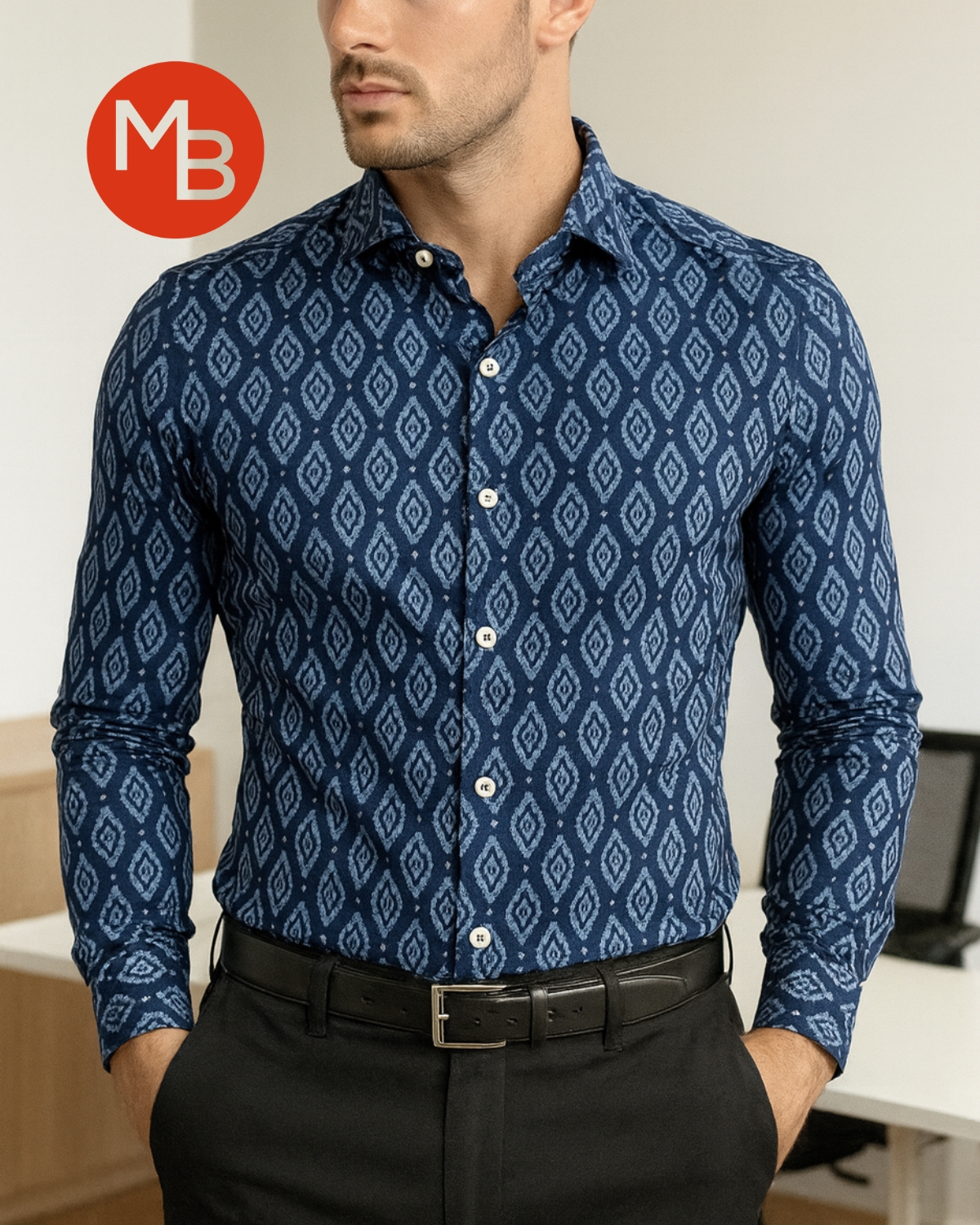 Camisa Elastizada Elastizada Estampada - 2.jpg