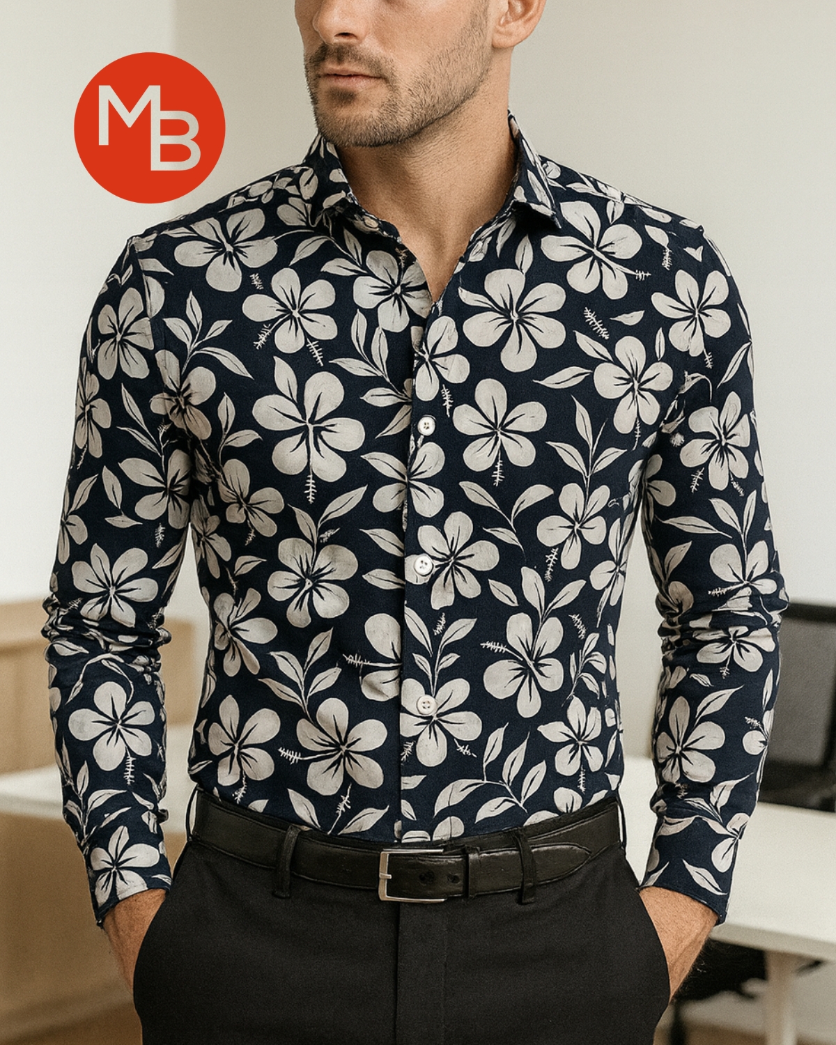 Camisa Elastizada Elastizada Estampada - 3.jpg