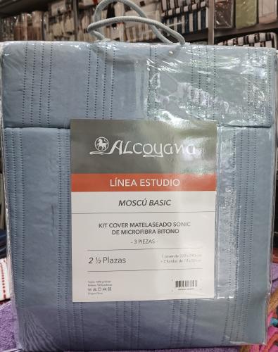 Cover Matelaseado 
" Alcoyana "
linea Estudio 

con Fundas de Almohadas