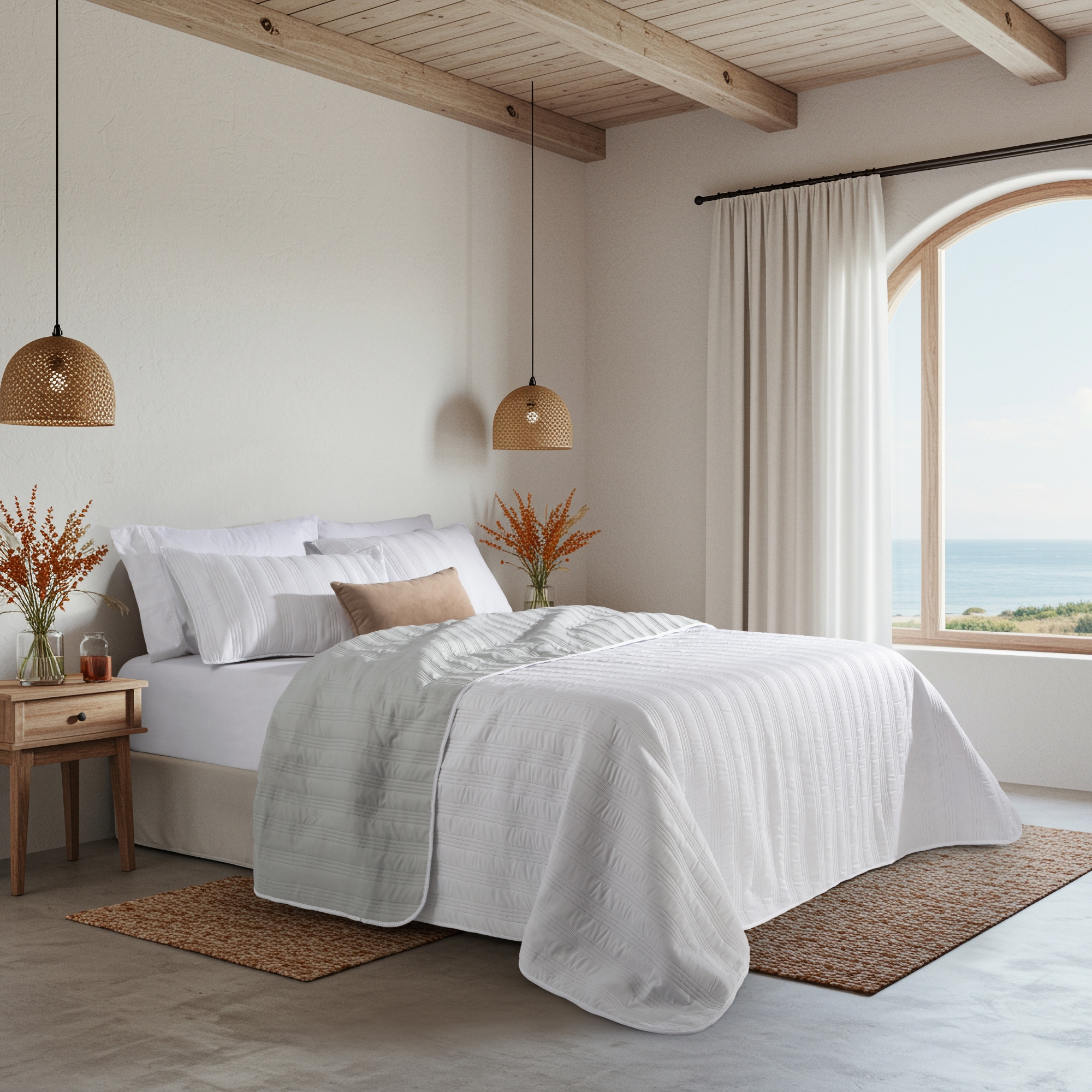 Cover Matelaseado 
" Alcoyana "
linea Estudio 

con Fundas de Almohadas - Imagen 3