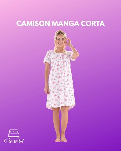 Camison Manga Corta Puro Algodon