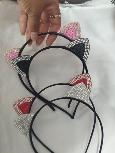 Vinchas Gatitos con Strass