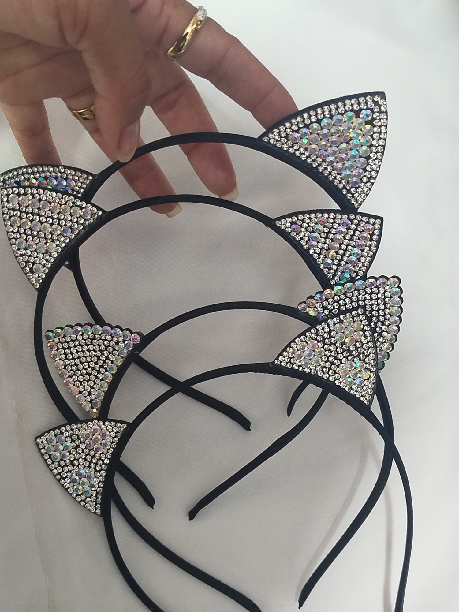 Vinchas Gatitos con Strass - Imagen 3