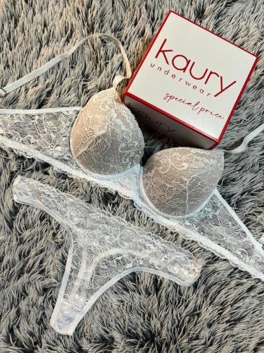 J107 Kaury Conjunto Taza Soft con Encaje