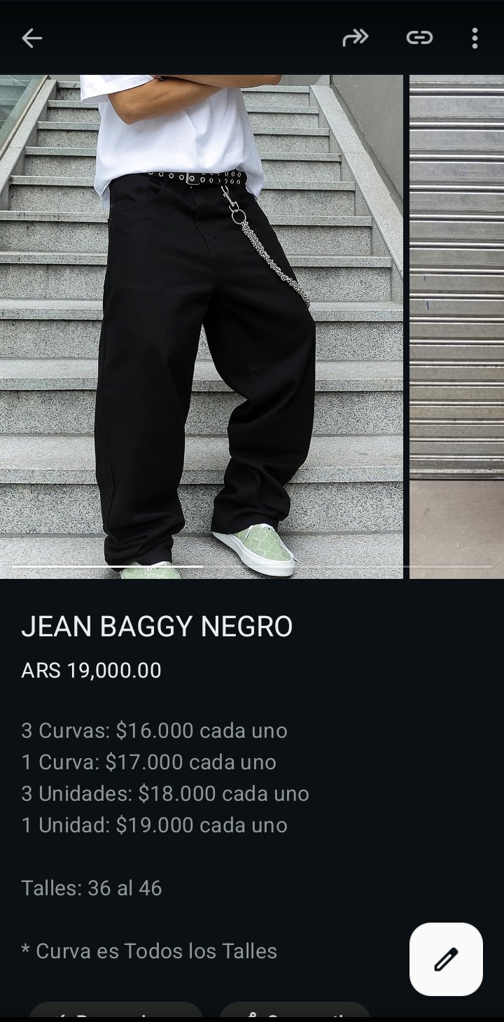 Jean Baggy Hombre Pantalón Largo Ancho Denim Bolsillos Caballero Mayoristas Hotsale - Imagen 3