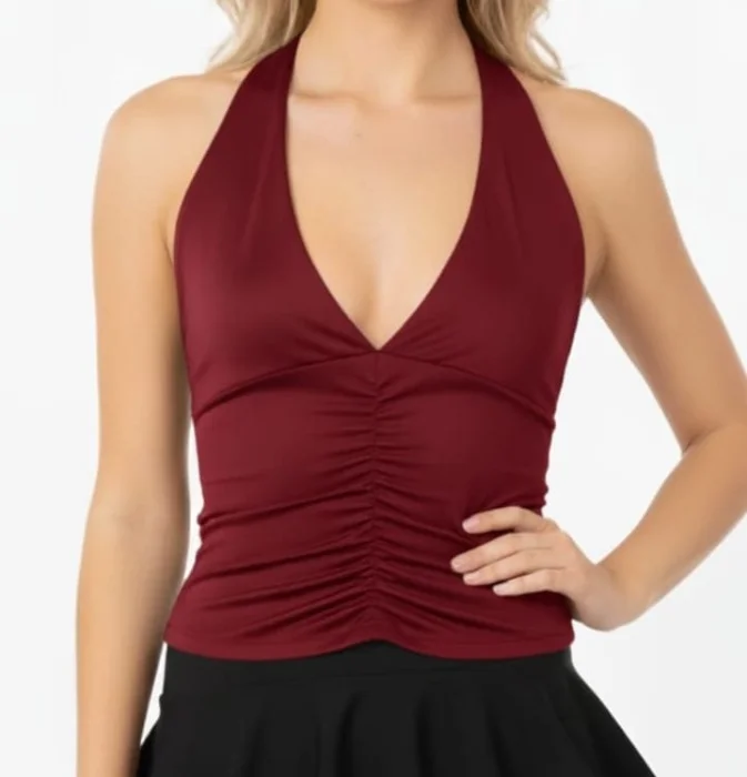 Musculosa con Frunce Microfibra