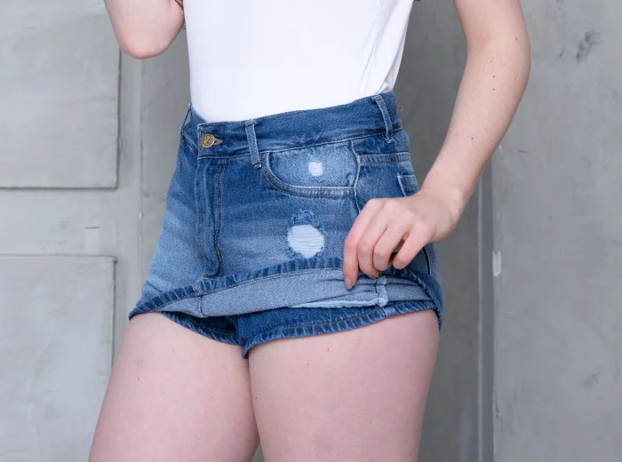 Art 754-3' 36 al 42  Skort Azul + Bigotes "trend"