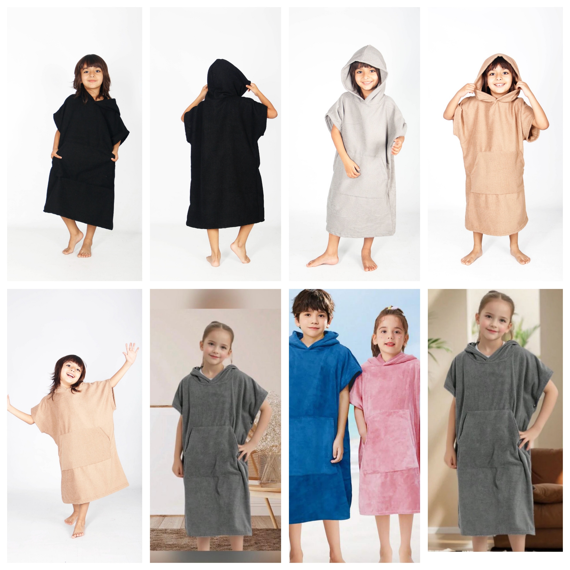 Poncho Cambiador Toalla Microfibra de Niño Unisex Talle Único!!! - Imagen 2