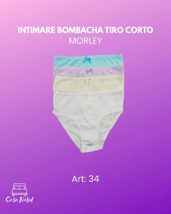 Bombacha Tiro Corto Morley Puro Algodon Intimare