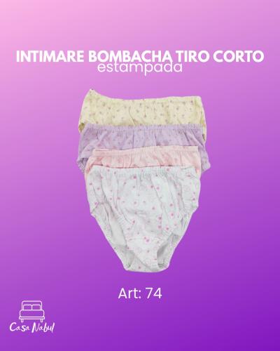 Bombacha Tiro Corto Estampado Puro Algodon Intimare