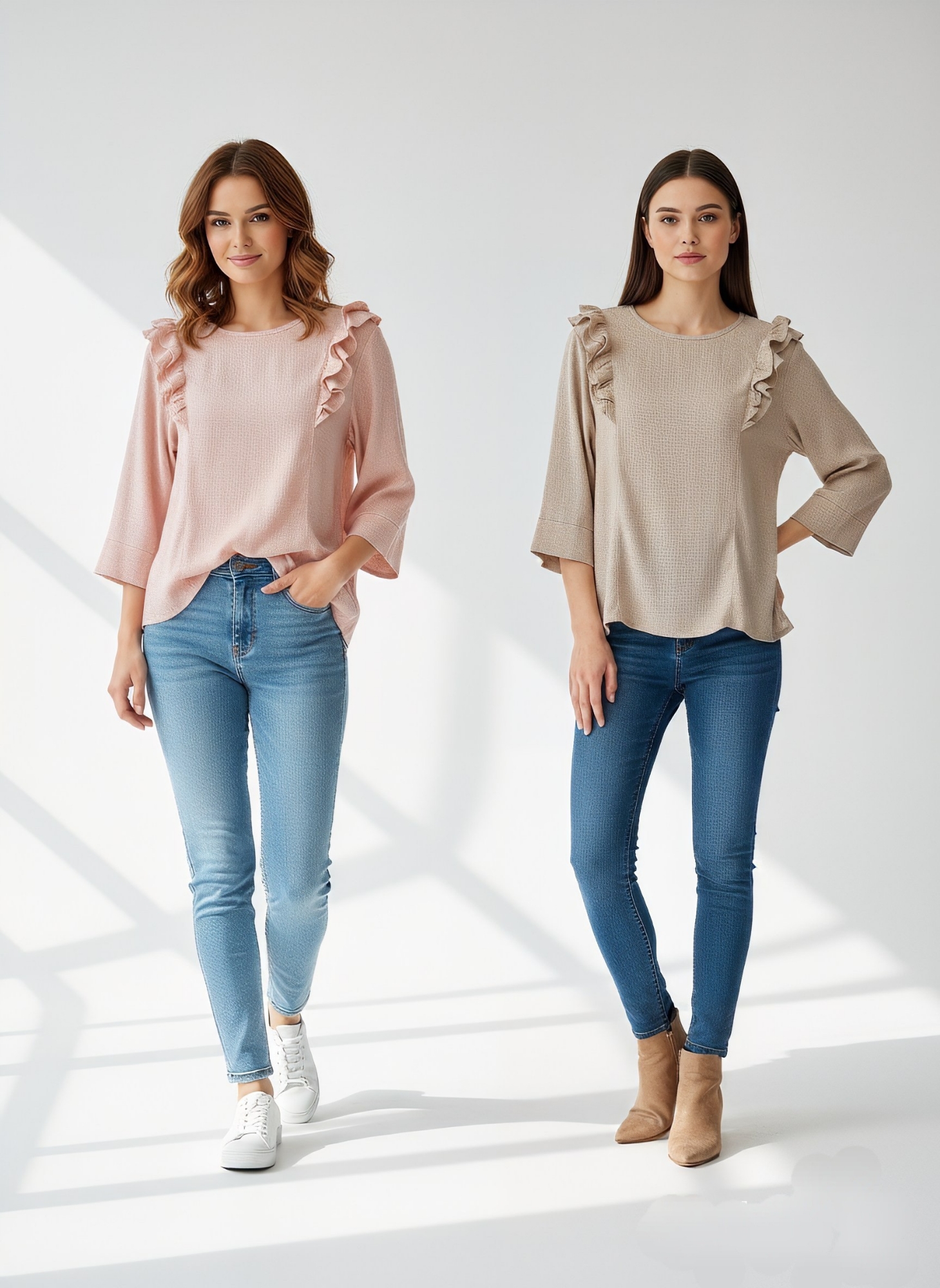 Blusa de Lino con Volados - Imagen 2