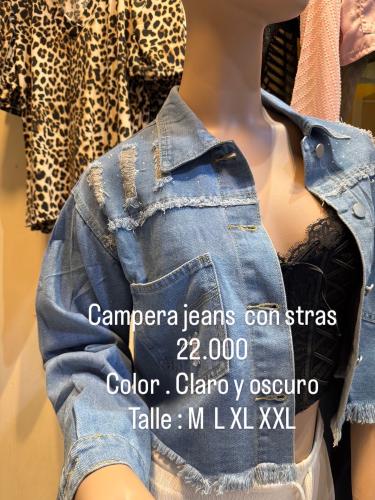 Campera Jeans con Stras