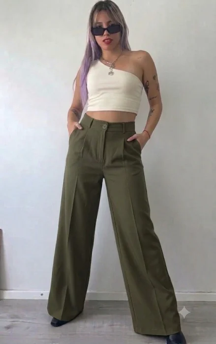 Pantalones Crep Sastrero