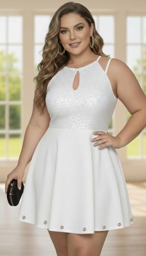 Vestidos Lentejuelas Modal Piel de Durazno Calidad Premium - Miniatura 3