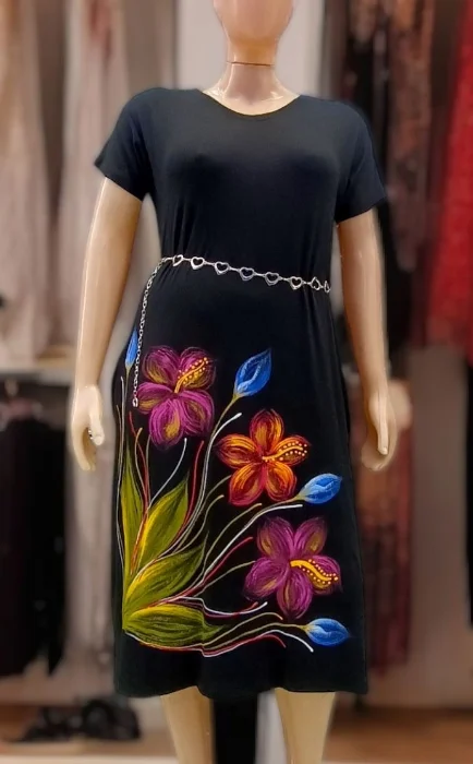 Vestido Artesanal/pintado a Mano