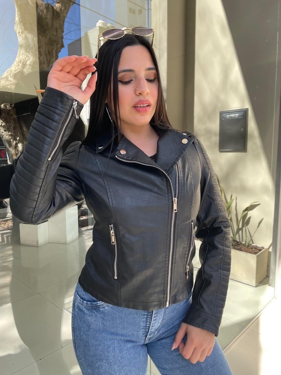 Campera Ecocuero Cruzada - Imagen 3