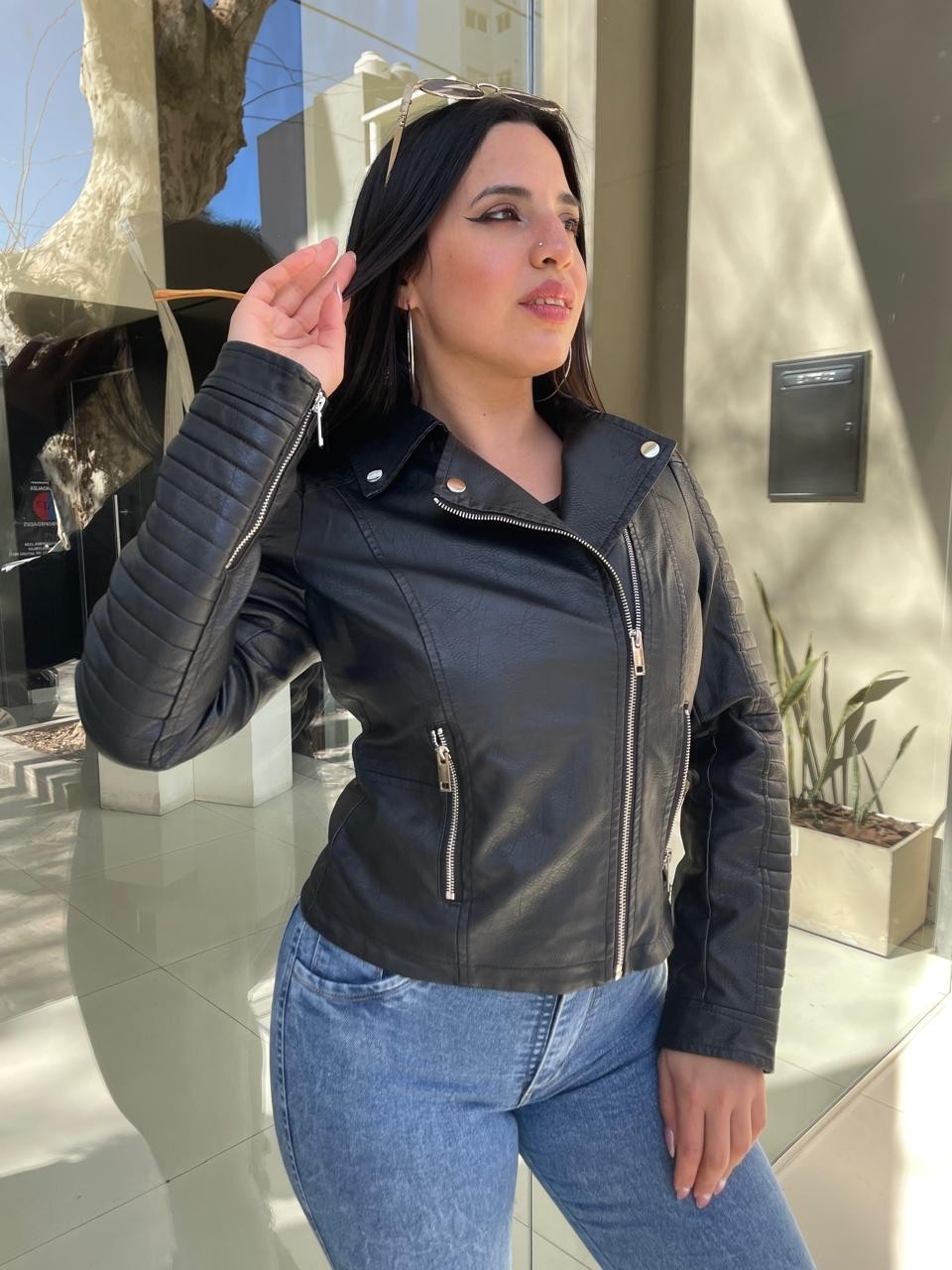 Campera Ecocuero Cruzada - Imagen 4